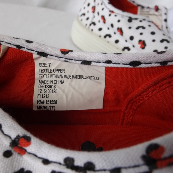 Disney Canvas Sneakers Mickey & Minnie Mouse, Size 7, Excellent Condition - Picture 4 of 11